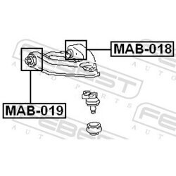 Uloženie riadenia FEBEST MAB-019 - obr. 1