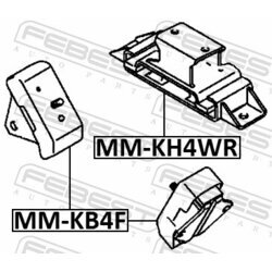 Uloženie automatickej prevodovky FEBEST MM-KH4WR - obr. 1
