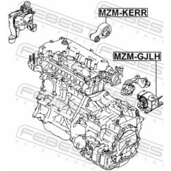 Uloženie motora FEBEST MZM-GJLH - obr. 1