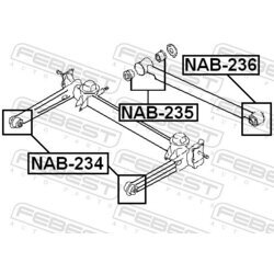 Uloženie riadenia FEBEST NAB-235 - obr. 1