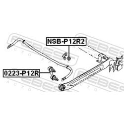 Uloženie priečneho stabilizátora FEBEST NSB-P12R2 - obr. 1