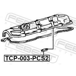 Tesniaci krúžok otvoru pre zap.sviečku FEBEST TCP-003-PCS2 - obr. 1