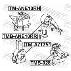 Uloženie motora FEBEST TM-ANE10RH - obr. 1
