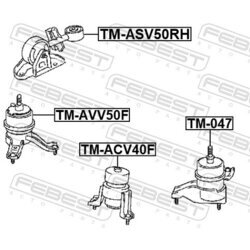 Uloženie motora FEBEST TM-ASV50RH - obr. 1