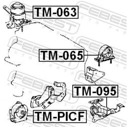 Uloženie motora FEBEST TM-PICF - obr. 1