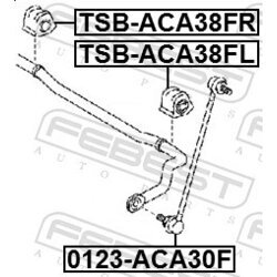 Uloženie priečneho stabilizátora FEBEST TSB-ACA38FR - obr. 1