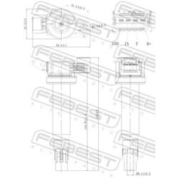 Zapaľovacia cievka FEBEST 01640-010 - obr. 1