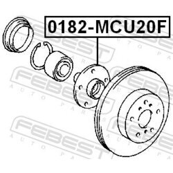 Náboj kolesa FEBEST 0182-MCU20F - obr. 1