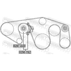Napinák rebrovaného klinového remeňa FEBEST 0290-Y62 - obr. 1