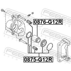 Piest brzdového strmeňa FEBEST 0876-G12R - obr. 1