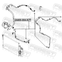 Tesniaci krúžok, vedenie chladiacej kvapaliny FEBEST 24400-004-KIT - obr. 1