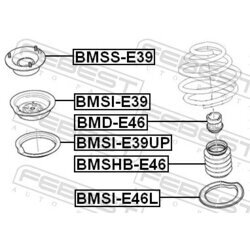 Ochranný kryt/manžeta tlmiča pérovania FEBEST BMSHB-E46 - obr. 1
