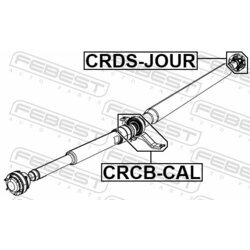 Kĺb pozdĺžneho hriadeľa FEBEST CRDS-JOUR - obr. 1