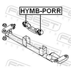 Uloženie motora FEBEST HYMB-PORR - obr. 1