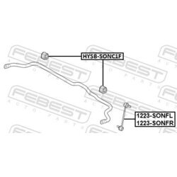 Uloženie priečneho stabilizátora FEBEST HYSB-SONC1F - obr. 1