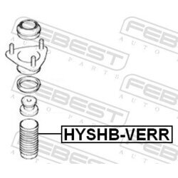 Ochranný kryt/manžeta tlmiča pérovania FEBEST HYSHB-VERR - obr. 1