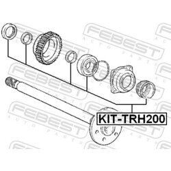Ložisko hnacieho hriadeľa FEBEST KIT-TRH200 - obr. 1