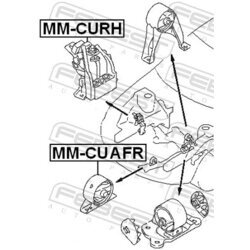 Uloženie motora FEBEST MM-CURH - obr. 1