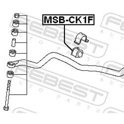 Uloženie priečneho stabilizátora FEBEST MSB-CK1F - obr. 1