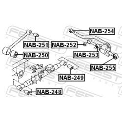 Uloženie riadenia FEBEST NAB-252 - obr. 1