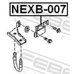 Montážna sada pre výfukový systém FEBEST NEXB-007 - obr. 1