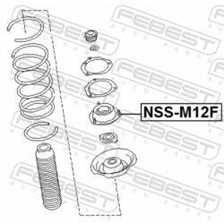 Ložisko pružnej vzpery FEBEST NSS-M12F - obr. 1