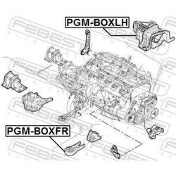 Uloženie motora FEBEST PGM-BOXFR - obr. 1