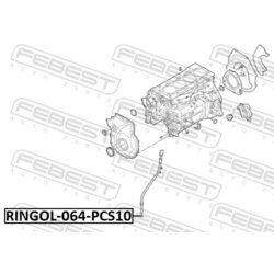 Tesnenie mierky oleja FEBEST RINGOL-064-PCS10 - obr. 1