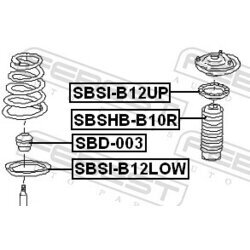 Tanier pružiny FEBEST SBSI-B12LOW - obr. 1