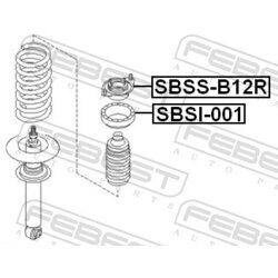 Ložisko pružnej vzpery FEBEST SBSS-B12R - obr. 1