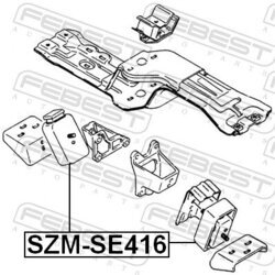 Uloženie motora FEBEST SZM-SE416 - obr. 1