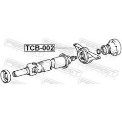 Stredové ložisko kĺbového hriadeľa FEBEST TCB-002 - obr. 1