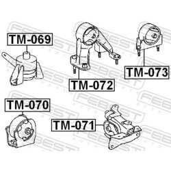 Uloženie motora FEBEST TM-072 - obr. 1