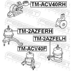 Uloženie motora FEBEST TM-2AZFERH - obr. 1