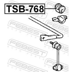 Uloženie priečneho stabilizátora FEBEST TSB-768 - obr. 1