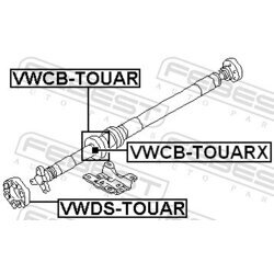 Kĺb pozdĺžneho hriadeľa FEBEST VWDS-TOUAR - obr. 1