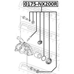 Opravná sada brzdového strmeňa FEBEST 0175-NX200R - obr. 1