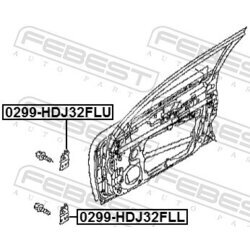 Záves dverí FEBEST 0299-HDJ32FLL - obr. 1