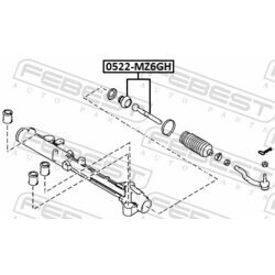 Axiálny čap tiahla riadenia FEBEST 0522-MZ6GH - obr. 1