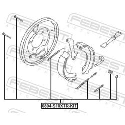 Sada príslušenstva čeľustí parkovacej brzdy FEBEST 0804-S10XTR-KIT - obr. 1