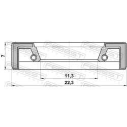 Tesnenie mechanickej prevodovky FEBEST 122275 - obr. 1