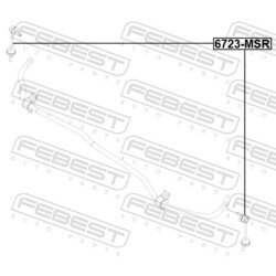 Tyč/Vzpera stabilizátora FEBEST 6723-MSR - obr. 1