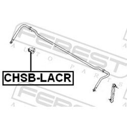 Uloženie priečneho stabilizátora FEBEST CHSB-LACR - obr. 1