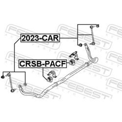 Uloženie priečneho stabilizátora FEBEST CRSB-PACF - obr. 1