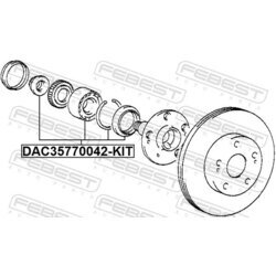 Ložisko kolesa FEBEST DAC35770042-KIT - obr. 1