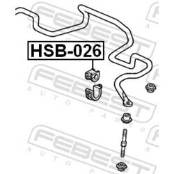 Uloženie priečneho stabilizátora FEBEST HSB-026 - obr. 1