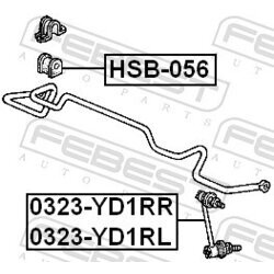 Uloženie priečneho stabilizátora FEBEST HSB-056 - obr. 1