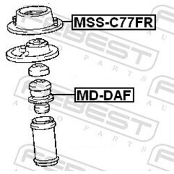 Ložisko pružnej vzpery FEBEST MSS-C77FR - obr. 1
