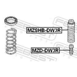 Doraz odpruženia FEBEST MZD-DW3R - obr. 1