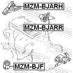 Uloženie motora FEBEST MZM-BJARH - obr. 1